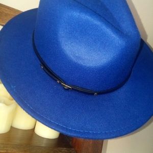 Unisex Royal Blue Fedora